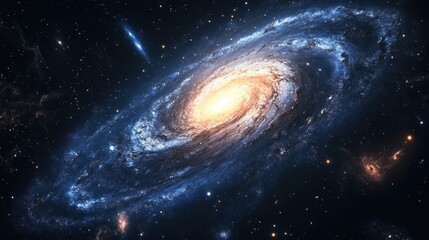Obraz premium Spiral Galaxy in Deep Space