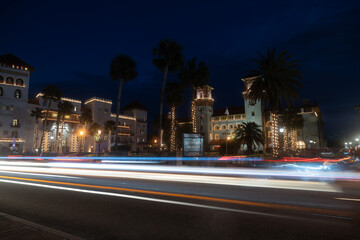 Fototapeta premium St. Augustine, Florida during Night of Lights
