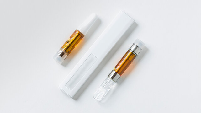Cannabis Distillate filled electronic cigarettes, Vapes.
