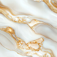 Abstract marble texture with gold accents and smooth, flowing lines for elegant design projects. tile pattern
