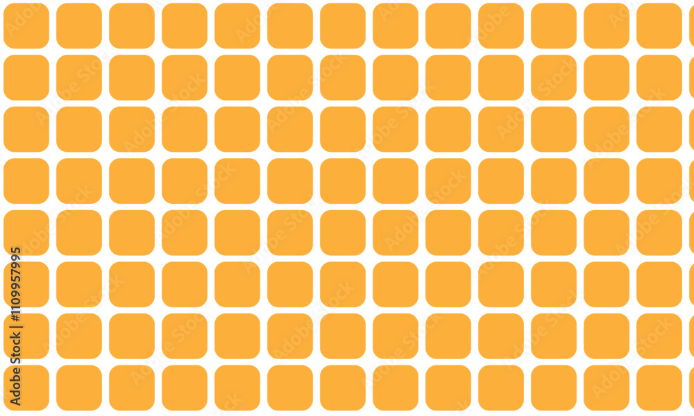 Poster abstract monochrome geometric orange rounded rectangle pattern can be used background.