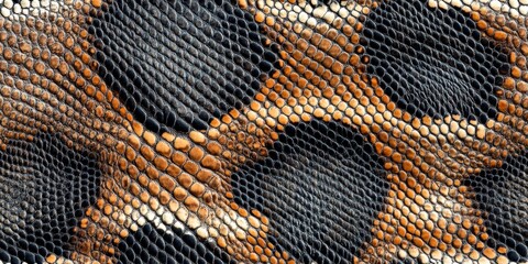 Exotic snake skin pattern design for textile and wallpaper