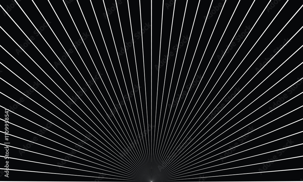 Poster abstract monochrome geometric thin line arc pattern on dark can be used background.