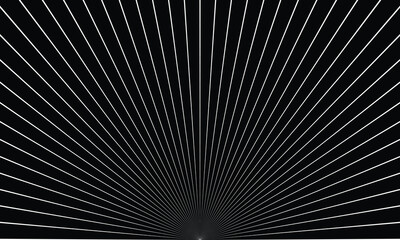 abstract monochrome geometric thin line arc pattern on dark can be used background.
