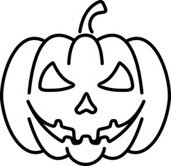 Halloween Pumpkin Line Style
