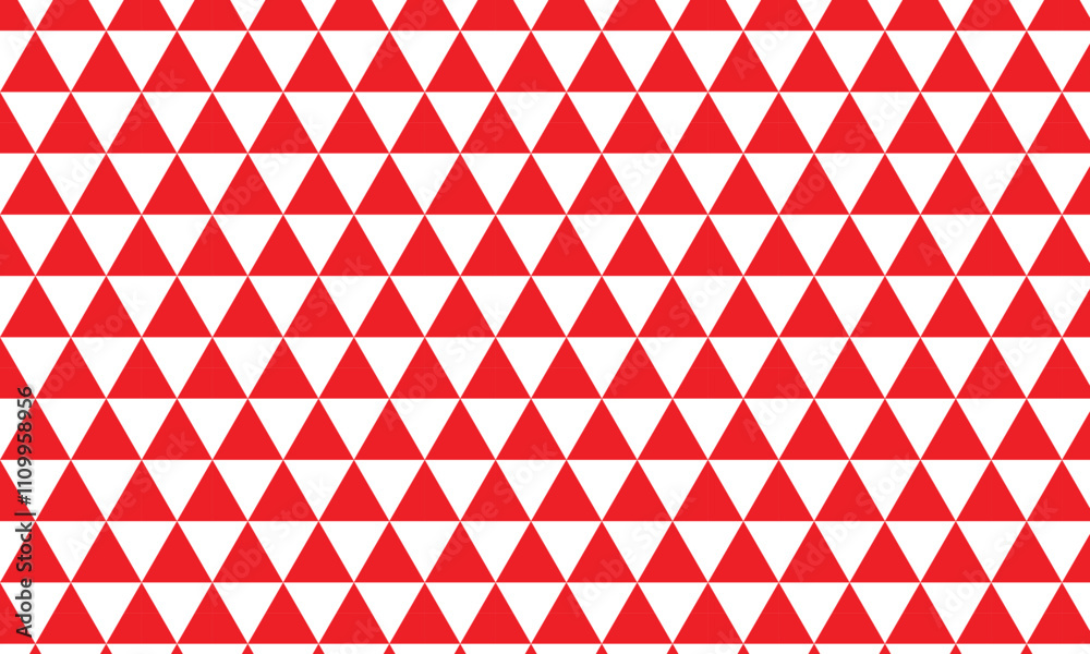 Aufkleber abstract monochrome geometric red triangle pattern can be used background.