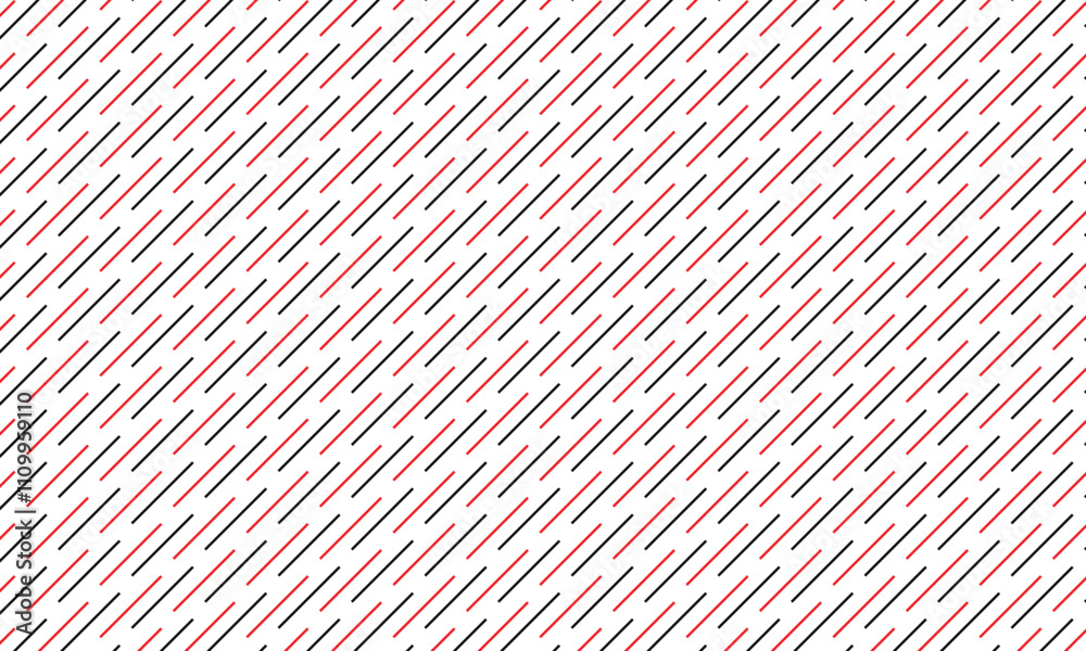 Poster abstract monochrome geometric red black diagonal short line pattern can be used background.