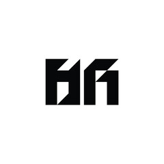 HA monogram logo design letter text name symbol monochrome logotype alphabet character simple logo