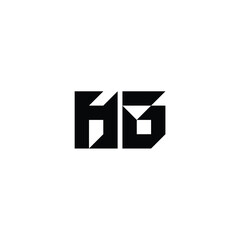 HB monogram logo design letter text name symbol monochrome logotype alphabet character simple logo