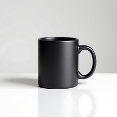 Blank black Coffee Cup Design with white Background