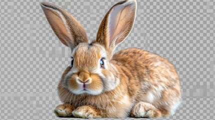 Obraz premium Cute rabbit relaxing on a surface indoor setting animal photography close-up nature concept