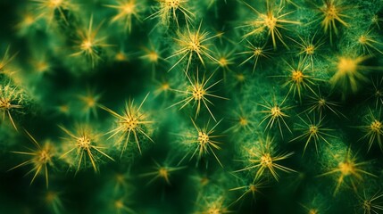 Close-up of a Cactus with Sharp Spikes