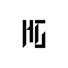 HC monogram logo design letter text name symbol monochrome logotype alphabet character simple logo
