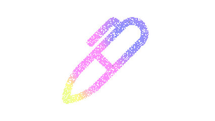 Icon marker is made up of LED square shapes. There are bright diodes and there are black dead diodes