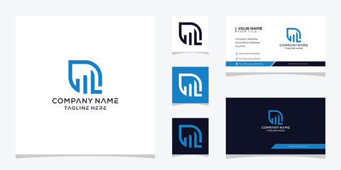 letter L growth financial logo design inspiration