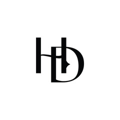 HD monogram logo design letter text name symbol monochrome logotype alphabet character simple logo