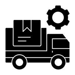 Shipping Solid Icon Style