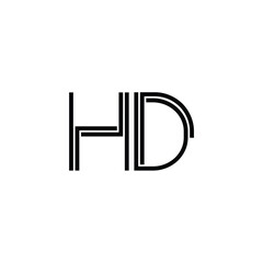 Obraz premium HD monogram logo design letter text name symbol monochrome logotype alphabet character simple logo