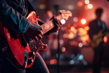 Capturing the vibe of an indie band performing live in a unique, atmospheric setting guitar piano singer