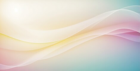 Obraz premium Abstract wave pattern in soft pastel colors enhances modern background, created by ai generated