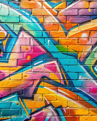 Obraz premium Graffiti overlay texture background beautiful colors