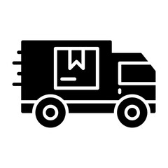 Express Delivery Solid Icon Style