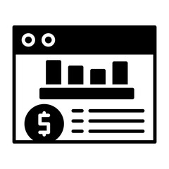Expense tracker Solid Icon Style