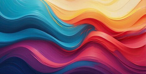 Colorful waves of light create a mesmerizing abstract background , 