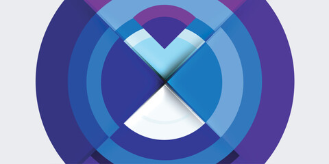 Target circle geometric abstract shapes. Vector Illustration For Wallpaper, Banner, Background, Card, Book Illustration, landing page