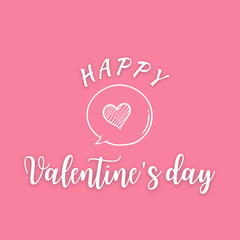 Happy Valentines Day typography, T-shirt concept art