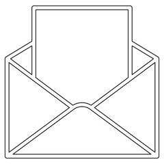 Email, mail icon in line style