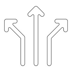 Arrow icon in line style