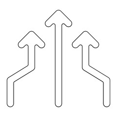 Arrow icon in line style