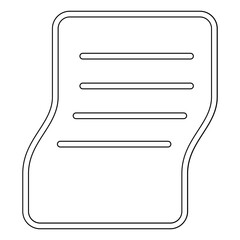 Paper, data, file, document icon in line style
