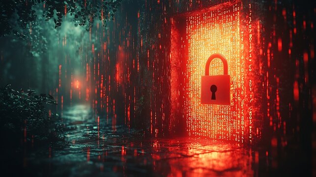 Unlocking Encrypted Data with Padlock and Binary Matrix Concept