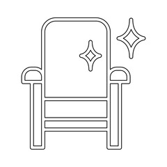 Chair icon in line style