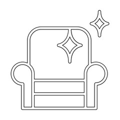 New Armchair icon in line style