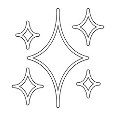 Firework icon in line style