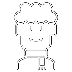 Scarf icon in line style