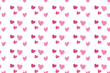 Valentine heart seamless pattern