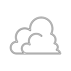 Fototapeta premium Cloud icon in line style