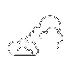 Fototapeta premium Cloud icon in line style