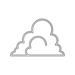 Fototapeta premium Cloud icon in line style