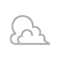 Fototapeta premium Cloud icon in line style