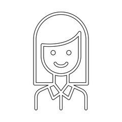 Teacher icon in line style