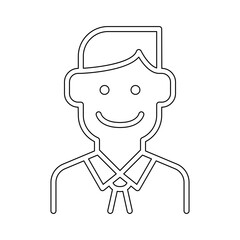 Teacher icon in line style