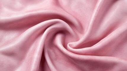 Fototapeta premium 5.Detailed view of pink leather texture, with visible grain and slight creasing across the surface. The material has a soft, matte finish with a delicate natural pattern, creating a sophisticated,