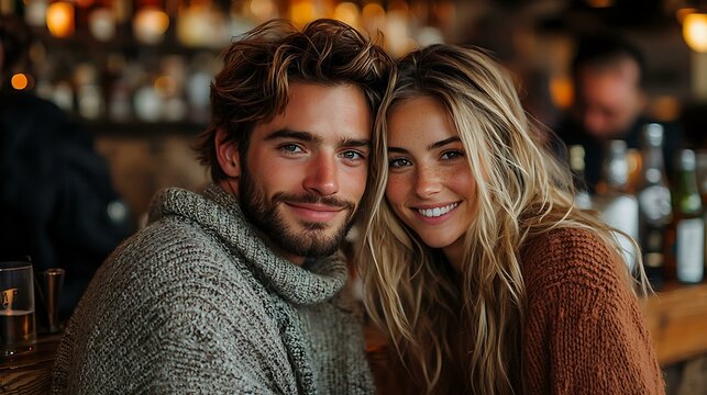 A young couple attending a mixology class, smiling as they shake cocktails