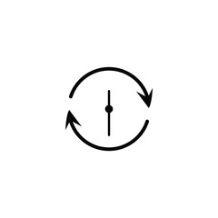 Vector Clock Icon