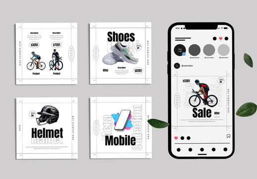 Product Promotions And Sales Social Media Post Layout